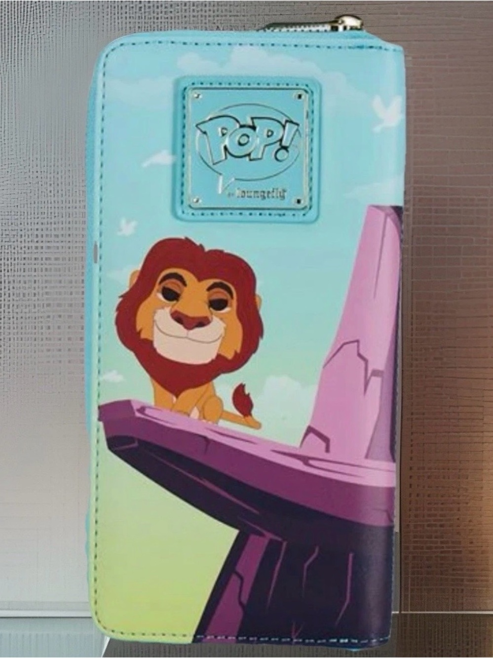 Lion King Pride Rock Disney Loungefly Pop! Zip Around Wallet